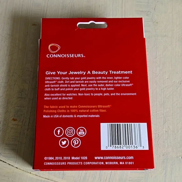 CONNOISSEURS JEWELRY POLISHING CLOTH - Picture 2 of 2